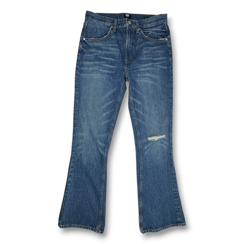 Edwin Averi Flare Jeans Pretender Women's Sz: 27 US Sz: 4 Distressed Denim 31x30